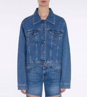 7 for all mankind para mujer 7u954c10wed chaqueta nellie azul m casual algodon