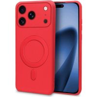 cool funda magnetica cover roja para iphone 17 pro max