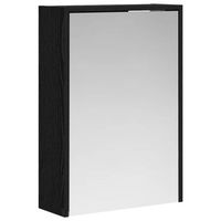 armario con espejo de bano  mueble de bano roble negro 43 x 16 x 625 cm