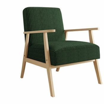 Sillón Clovis 100, Verde, Tapiz, 76x59x67cm