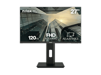 monitor - nilox nxm27r2k1201 27  qhd 120 hz 1 ms ips curvo altavoces integrados altura ajustable negro