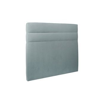 Cabecero 160 Cm Lines - Tela Terciopelo Gris Azul