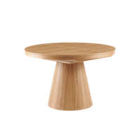 mesa de comedor redonda extensible cassie madera natural