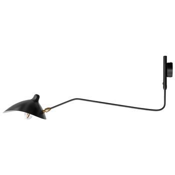 Lámpara Flexo - Aplique De Pared Negro - George  Negro