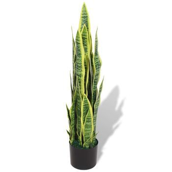 Planta Sansevieria Artificial Con Macetero 90 Cm Verde Vidaxl