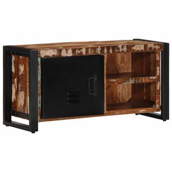 Mueble Para La Tv 80x30x40 Madera Maciza Reciclada Vidaxl