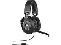 auriculares gaming - corsair hs65 surround cable 18 m microfono abatible carbon
