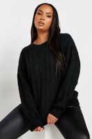 yours jersey negro de punto de ochos  mujer curvy y tallas grandes yours