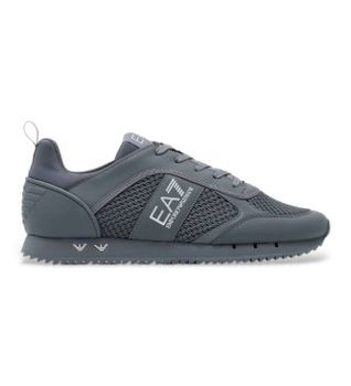 EA7 para hombre. 7X000334_AF18610 Zapatillas Depotivas gris azulado (44), Plano, Cordones, Casual