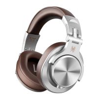 auriculares oneodio a71 con cable drivers de 40 mm plegables y comodos color marron