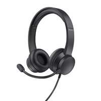 headset trust hs-201 25373 usb microfono plegable diadema ajustable