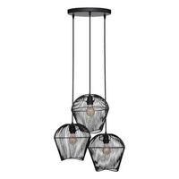 lampara colgante jena de metal negro d26cm