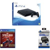 sony playstation 4 marvels spider-man game of the year edition  twin docking station bundle - 500 gb red