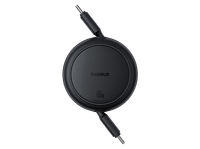 cable usb-c - baseus free2pull retractil tipo c a c de 100 cm universal 60w negro cluster