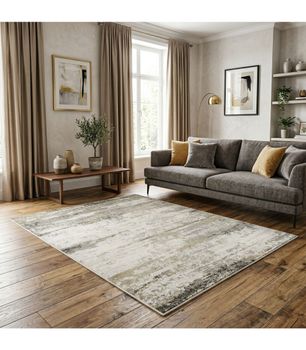 Madison 34026 Beig - Alfombra Estilo Abstracto