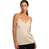 admas camiseta tirantes camiseta sin mangas de encaje y saten outwear para mujer