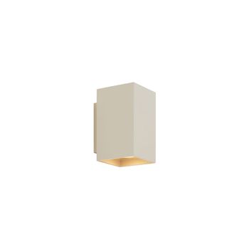 Aplique moderno beige gu10 cuadrado