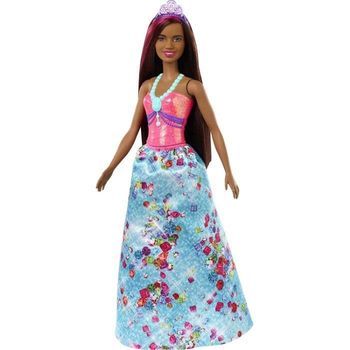 Barbie Dreamtopia Top Rosa Y Falda Estampada Gjk15