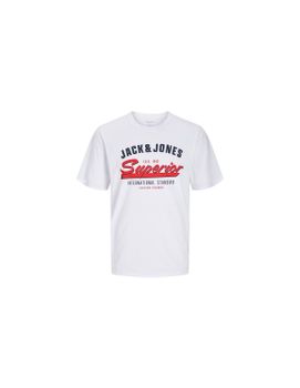 Camiseta Jack & Jones Jjelogo O-Neck 2 Col Hombre White