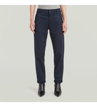 G-Star para mujer. D25257-C105-C742 Pantalón Chino Kate Boyfriend marino (25/30), Casual, Algodón Orgánico, Sostenible