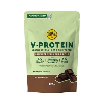 Proteína Vegana GoldNutrition V-Protein Kombucha Chocolate 720g