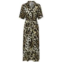 jdy vestido largo imprime leopard 24 para mujer