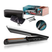 plancha de pelo con vapor e infrarrojos lisse isteamy elite alisado perfecto sin danos hidratacion profunda y acabado