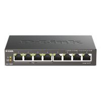 d-link dgs-1008pe switch no administrado l2 gigabit ethernet 101001000 energaa sobre ethernet poe escritorio negro