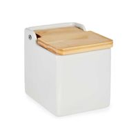 salero en ceramica blanco