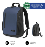 mochila portatil 156 subblim nomad xpand air azul