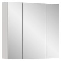 mueble espejo bano vira 3 puertas blanco alto brillo color blanco