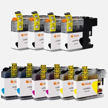 Pccom Essential Brother Lc227xl/lc225xl Cartucho Tinta Compatible Negro/cian/magenta/amarillo Pack 10