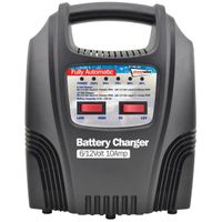 10amp automatic battery charger with leds
