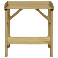 mesa de jardinera madera de pino impregnada 75x40x90 cm