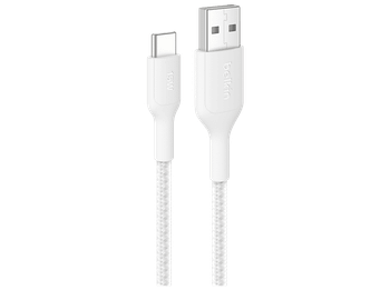 Cable USB - Belkin CAB022hq2M, 2m, USB-A a USB-C, 15W, Universal, Blanco