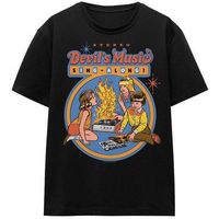 steven rhodes camiseta devils music singalong para mujer