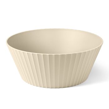 Ensaladera de polipropileno beige mate diam. 30cm