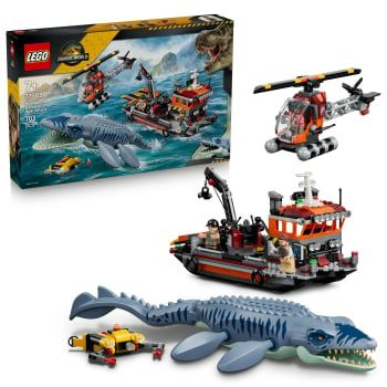 LEGO Jurassic World Ataque del Dinosaurio Marino Mosasaurus, Juguete de construcción +7 años - 77983