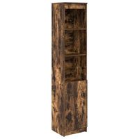aparador alto roble ahumado 375x35x180 cm madera de ingenieria