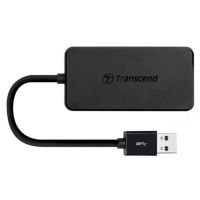 hub transcend 4 puertos usb 32 gen 1 modelo hub2 diseno ultrafino negro