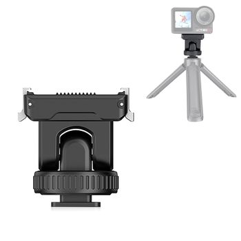 Adaptador de Base de liberación rápida de cardán de zapata fría PULUZ para DJI Osmo Action 5 Pro / 4 / 3 accesorios de montaje de adaptador de trípode de cámara