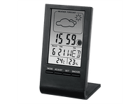 estacion meteorologica - hama termometro lcd funcion de alarma programable recordatorio cumpleanos interior negro