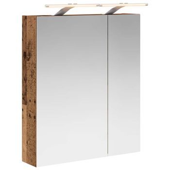 Armario Con Espejo De Baño Madera Vieja 60 X 14,5 X 70 Cm Vidaxl
