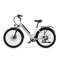 bicicleta electrica pure unicorn u2 de 275 cuadro bajo bateria de 48 v y 128 ah blanco