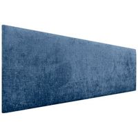 dhome cabecero de lana natural 145x60cm para camas 140135 - azul