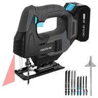 cecotec sierra de calar bateria multicut 500 vision liberty caladora inalambrica con bateria nex21 v 2 ah de 21v 0-2400rpm