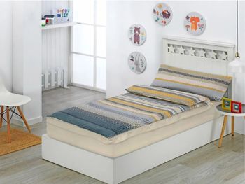 Saco nórdico karima dhestia home con cremallera diseño geométrico
