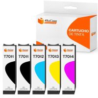 pccom essential epson t7011t7012t7013t7014 cartucho tinta compatible negrocianmagentaamarillo pack 5