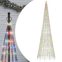 arbol de navidad 1534 led colores 500 cm vidaxl