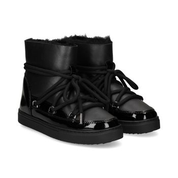 Inuikii Botines Planos Mujer - Negro Talla 39